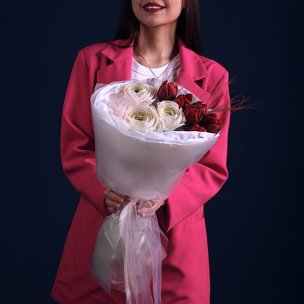 Купить Букет «Без лишних слов» в  с бесплатной доставкой: цена, фото, описание